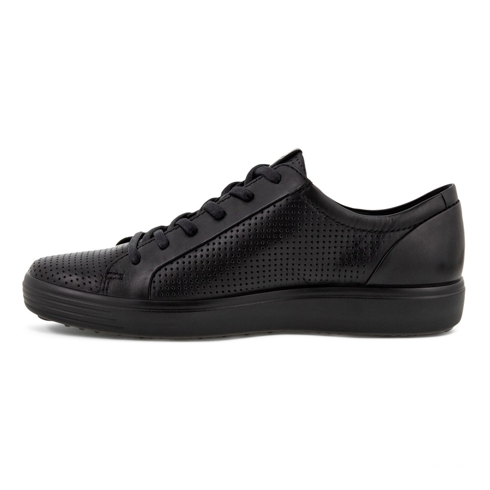 Tenis Hombre - ECCO Soft 7 Laced - Negros - HIX135720